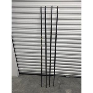 Lot of 4 ProForce Dragon Bo Staff 60" Black Gold Martial Arts Karate 5 Ft